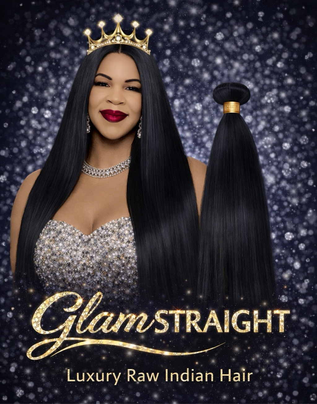 Glam Straight Luxury Raw Hair Extensions