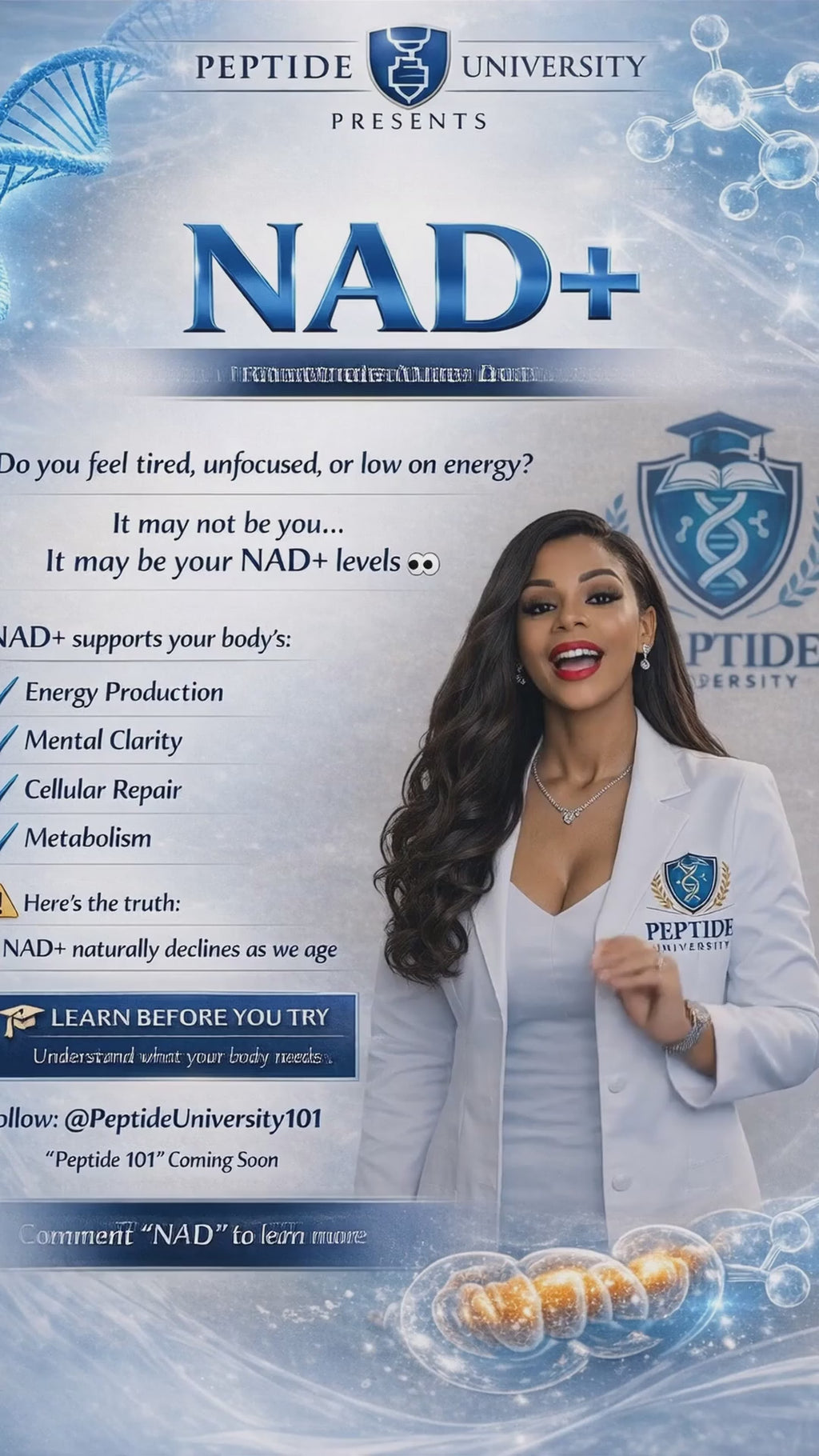 Nad with instructions